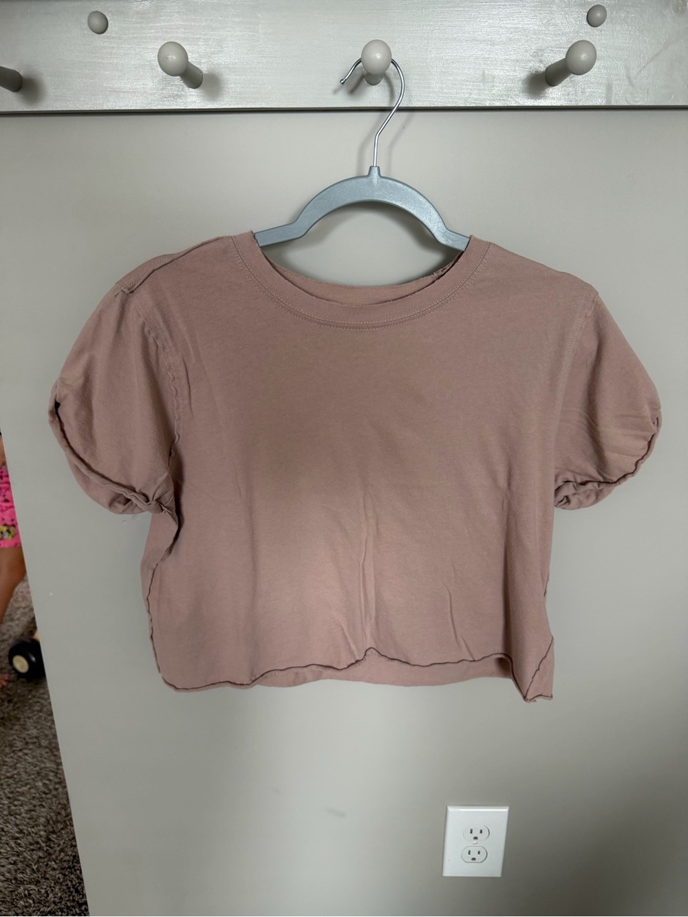 We The Free Cropped Tee in Dusty Mauve